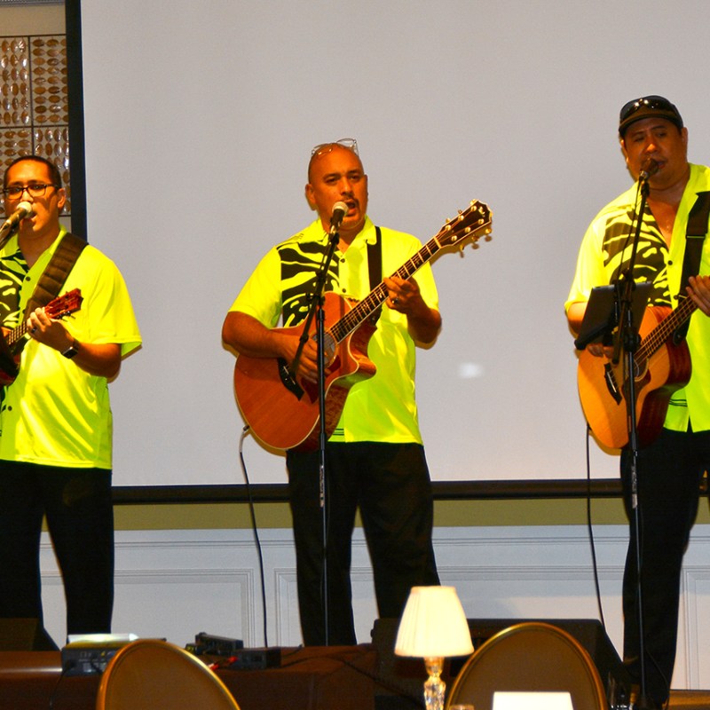 Waipuna band performing.