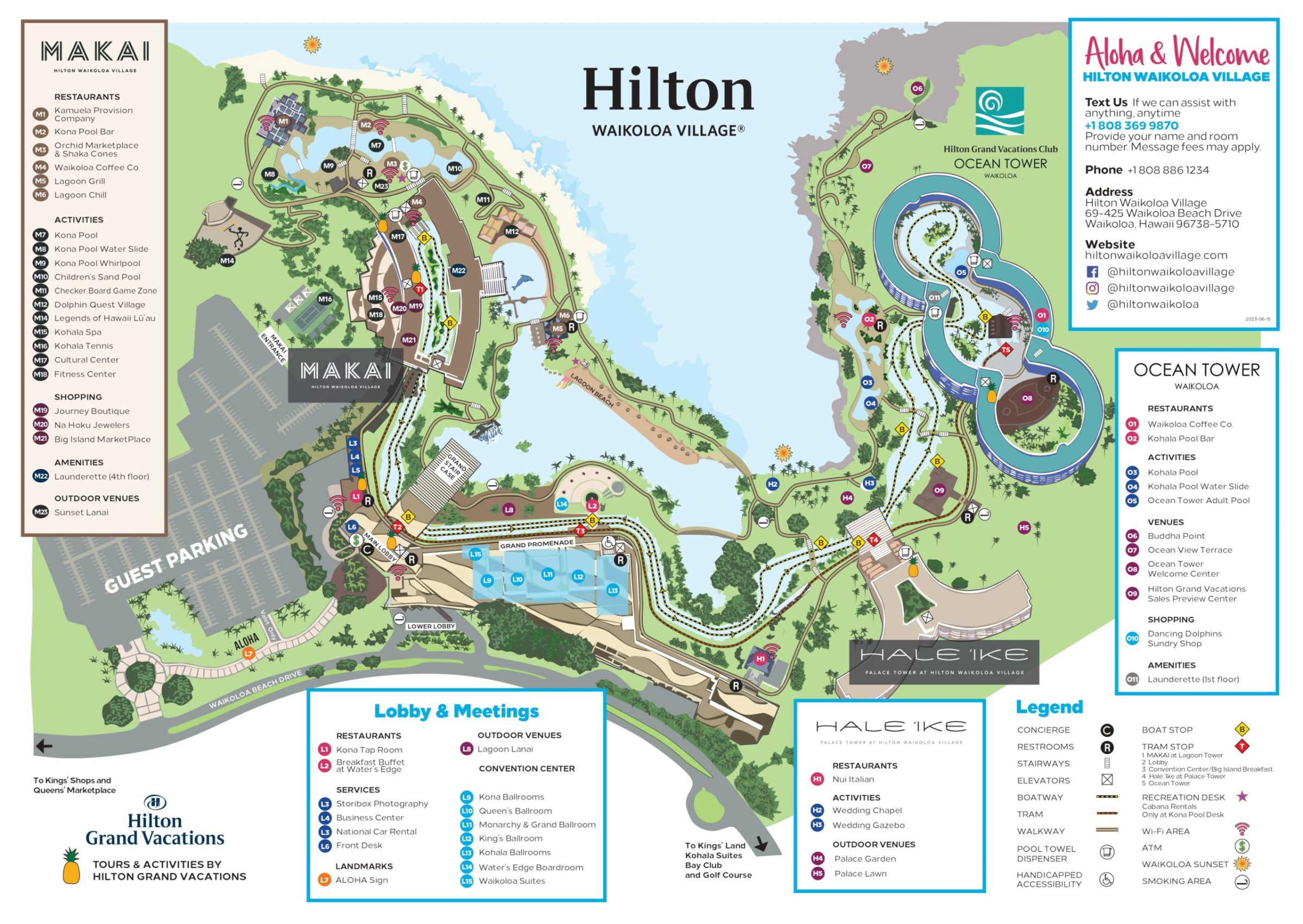 Hilton Waikoloa Village Resort Map Hilton Waikoloa Village Resort Map