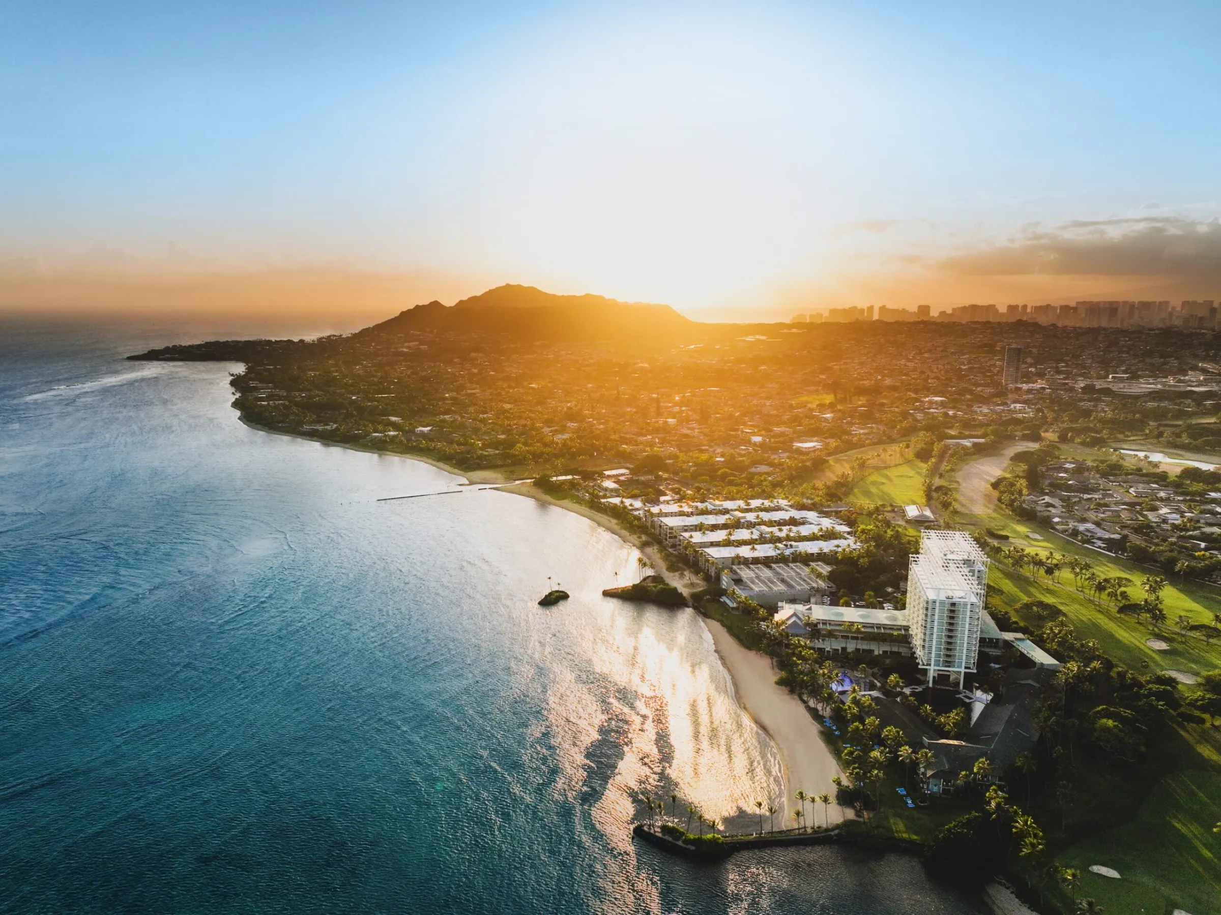 Dolphin Quest and Kahala Hotel Resort from above