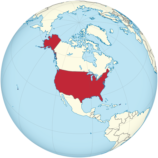 A map of USA. A map of USA.