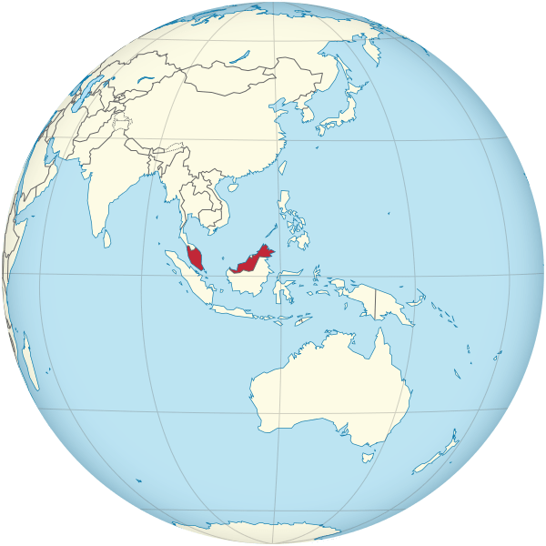 A map indicating the location of Malaysia. A map indicating the location of Malaysia.