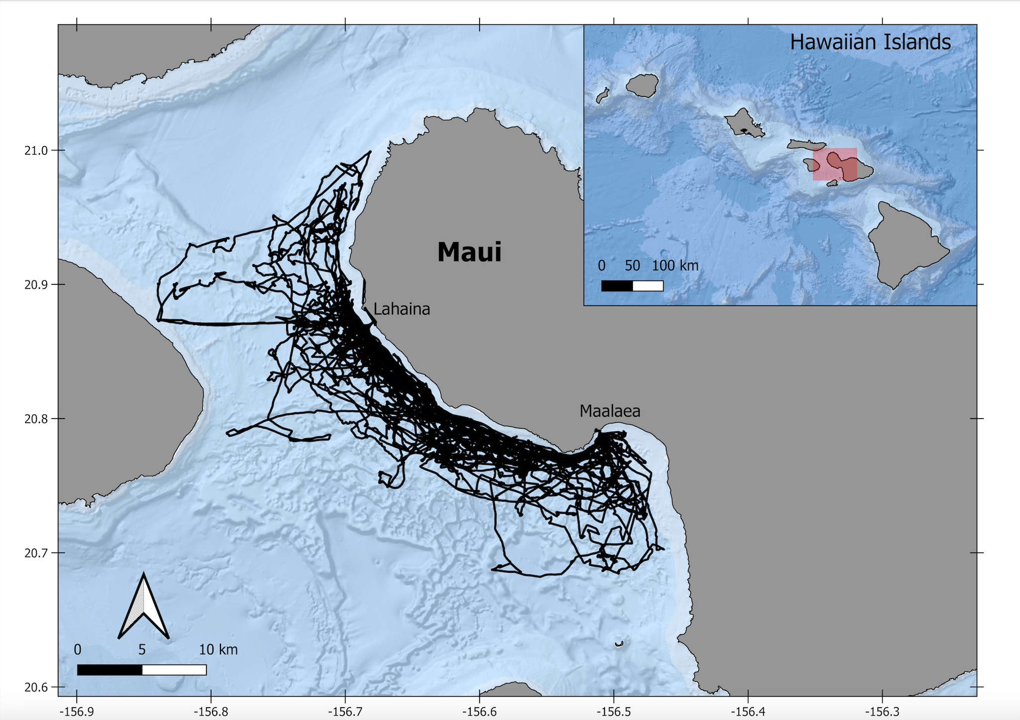 Map of Hawaiian Islands Map of Hawaiian Islands